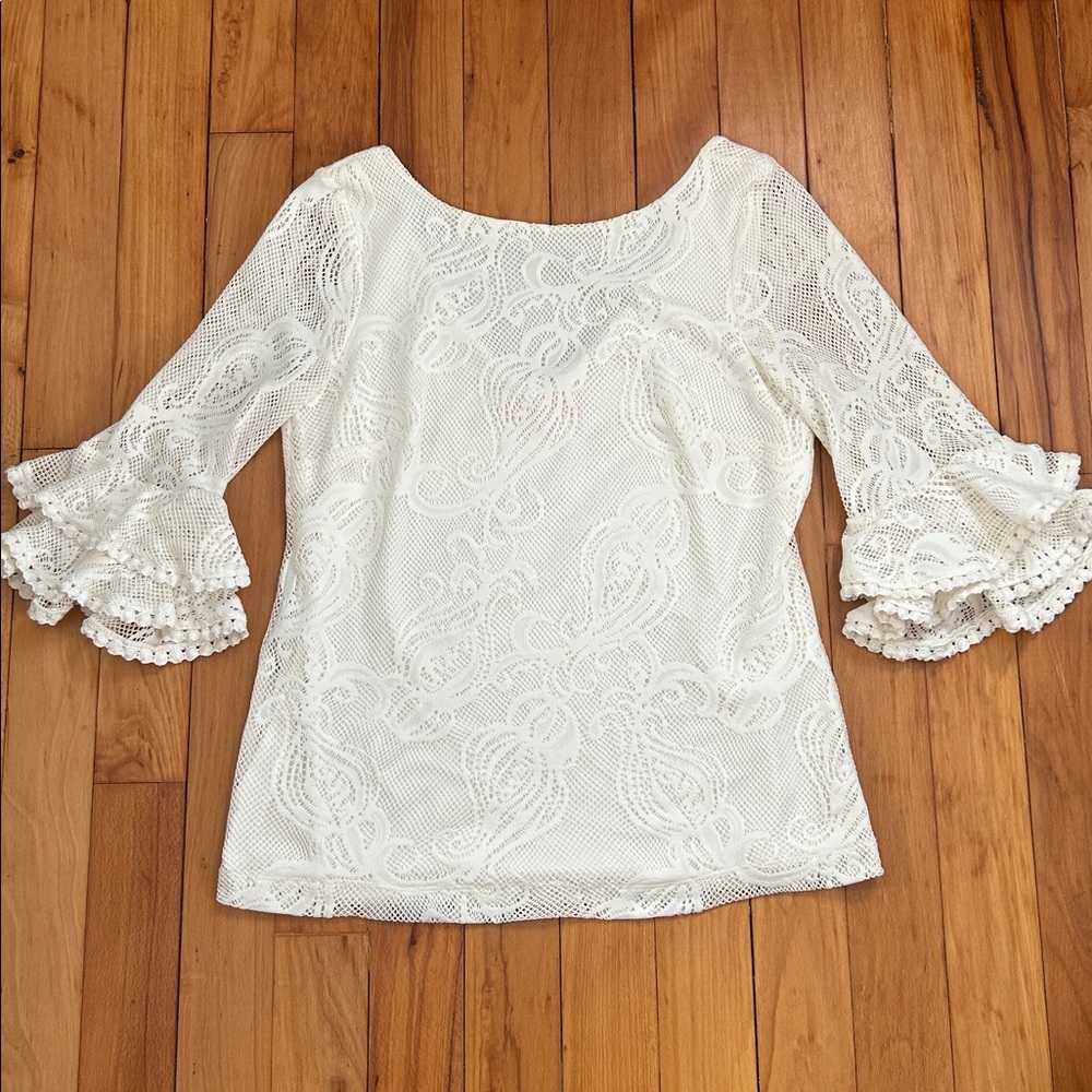 Lilly Pulitzer White Liana Jellyfish Critter Crochet